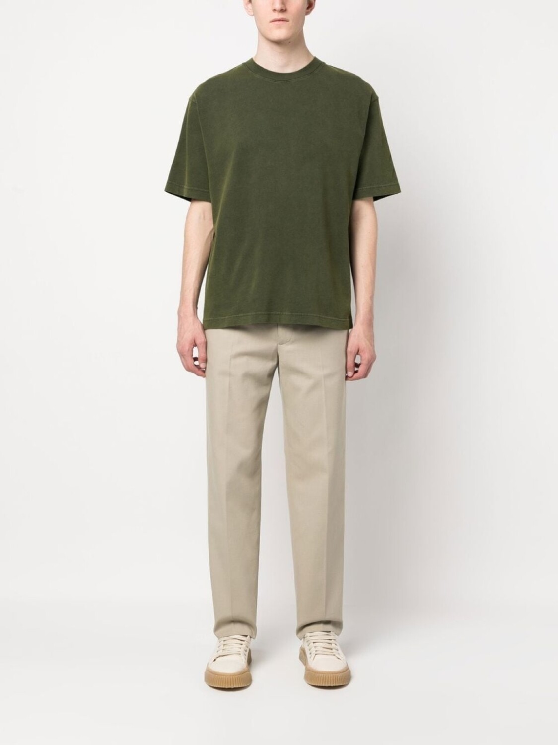 

Acne Studios прямые брюки с завышенной талией, серый