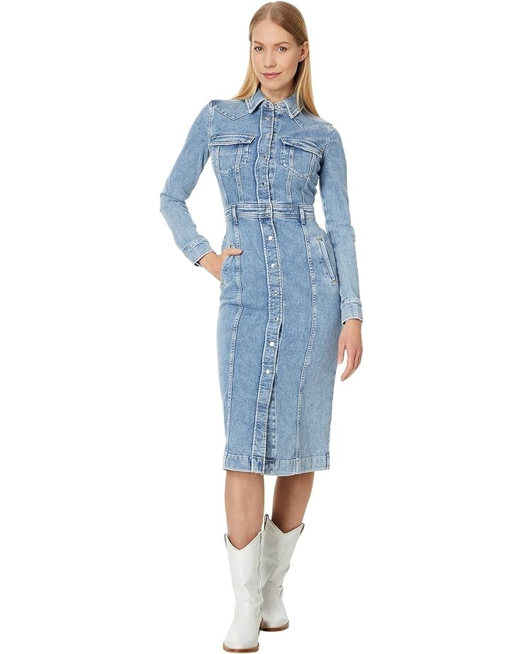 

Платье 7 For All Mankind Luxe, цвет Morning Sky