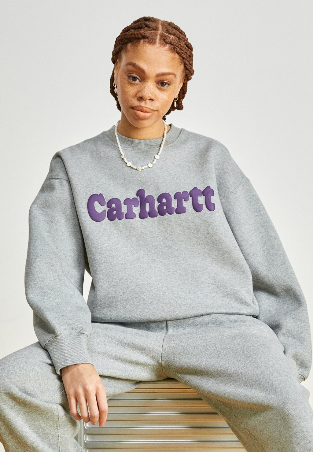 

Толстовка Carhartt WIP Bubbles, серый