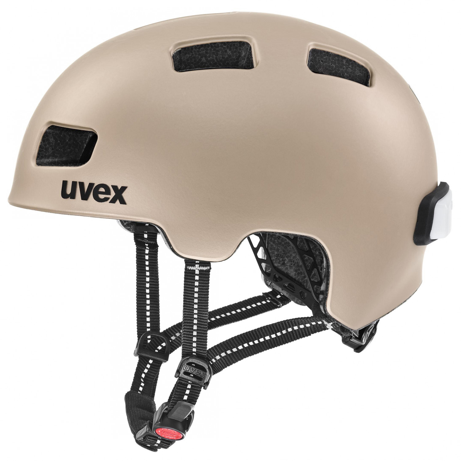 шлем велосипедный uvex черный Велосипедный шлем Uvex City 4, цвет Soft Gold Mat