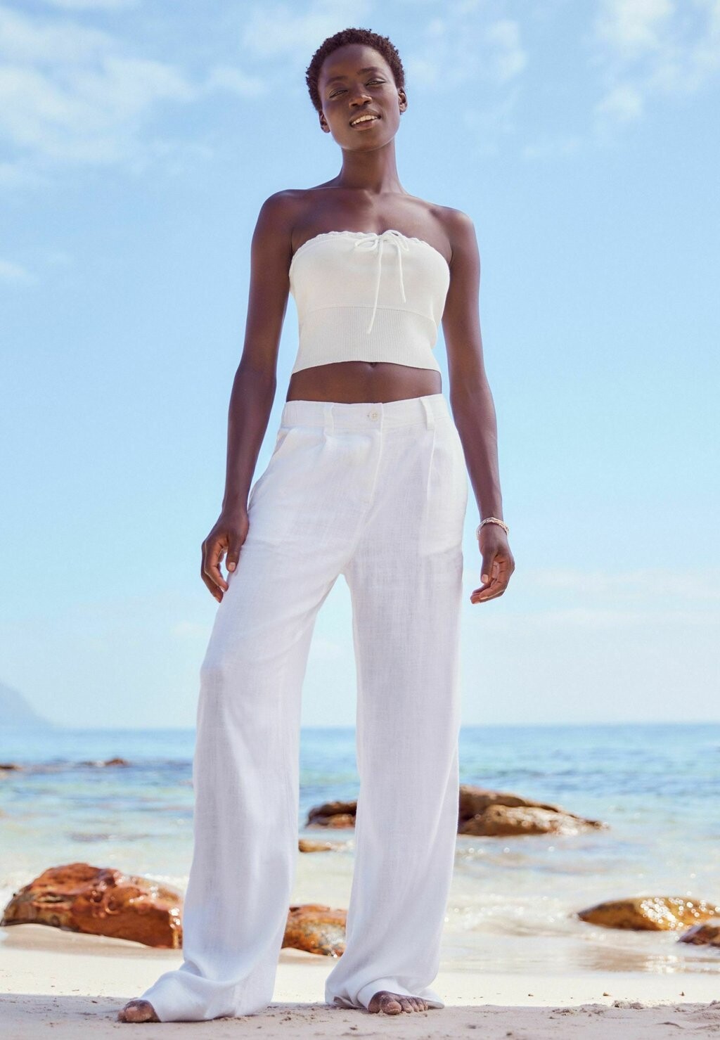 

Брюки WIDE LEG REGULAR FIT Next, цвет white
