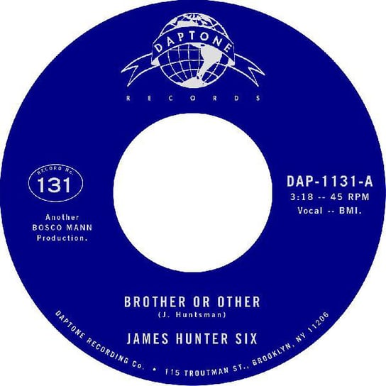 Виниловая пластинка The James Hunter Six - Brother Or Other / Never