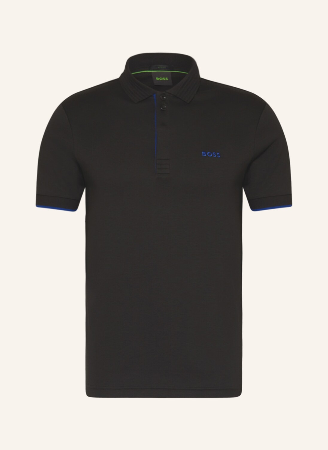 

Рубашка поло BOSS Jersey PAULE Slim Fit, черный