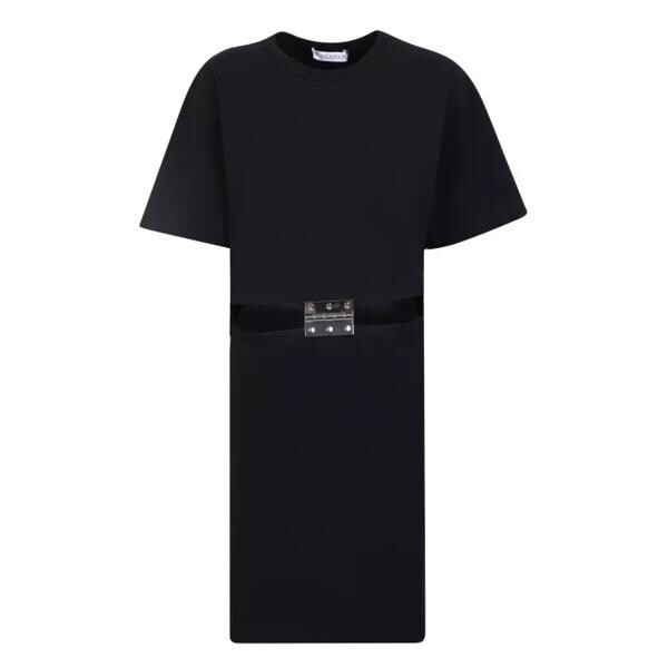 

Платье hinge detail t-shirt dress J.W. Anderson, черный