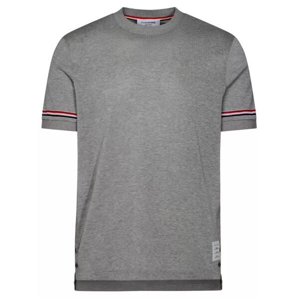 

Футболка gray cotton t-shirt Thom Browne, серый