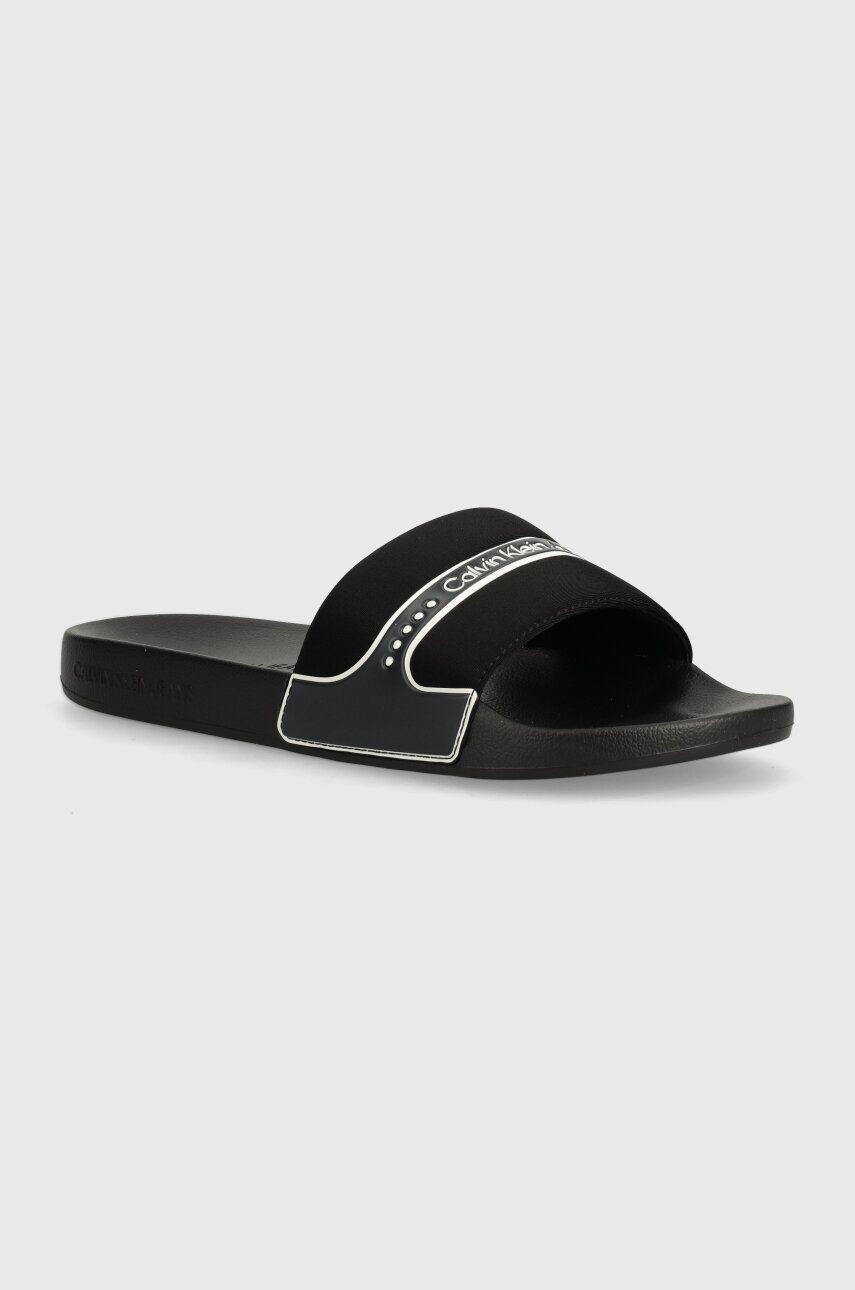 

Шлепанцы Calvin Klein Jeans SLIDE NEOPRENE SNAP, черный