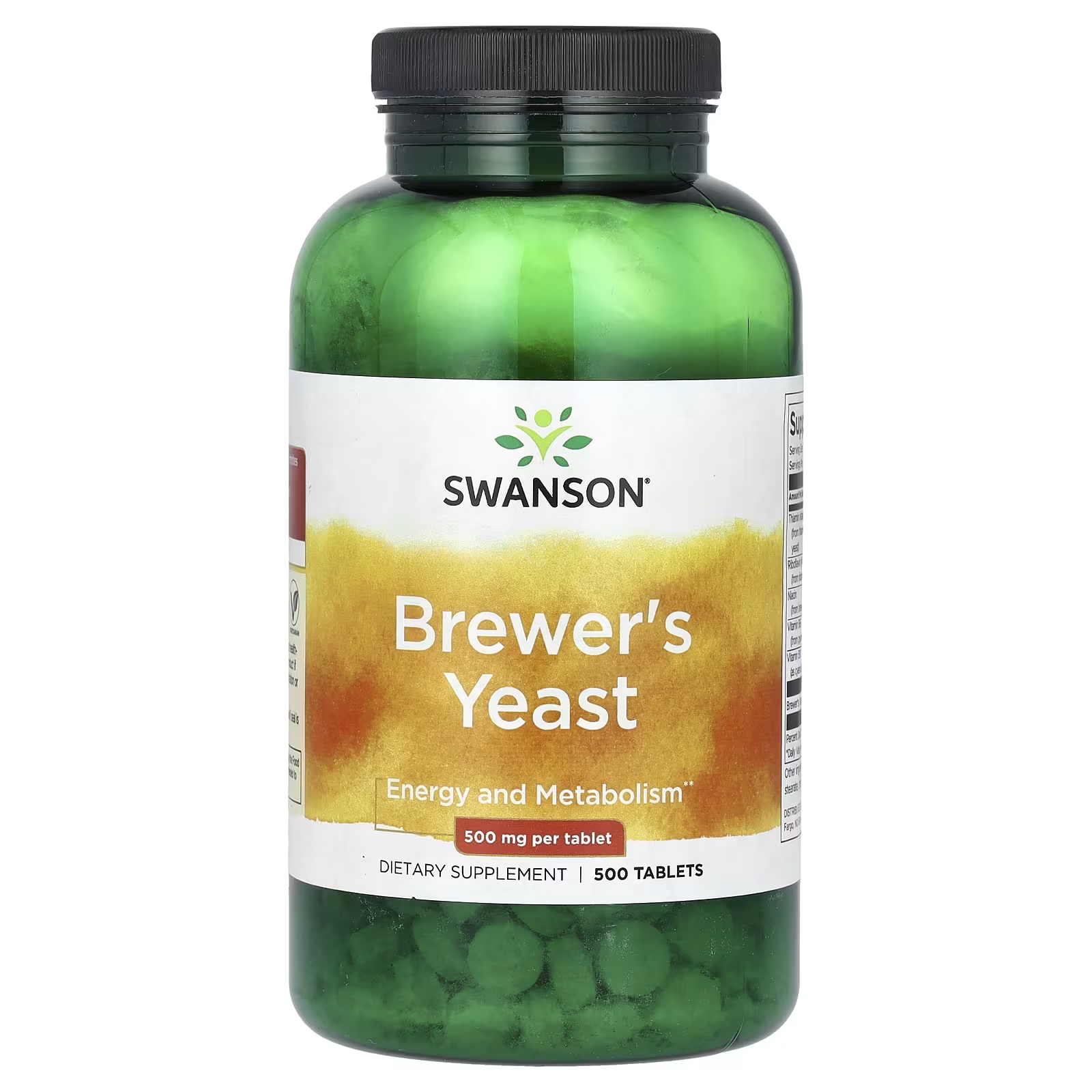 Пивные дрожжи Swanson 500 мг, 500 таблеток (250 мг на таблетку) 8in1 excel brewers yeast комплексная пищевая добавка для собак пивные дрожжи с чесноком 260 таб