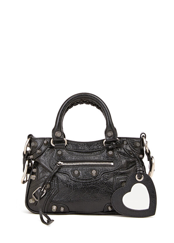 

Маленькая черная женская кожаная сумка neo cagole tote Balenciaga