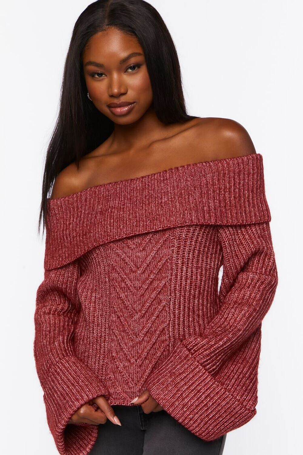 

Свитер с открытыми плечами Forever 21