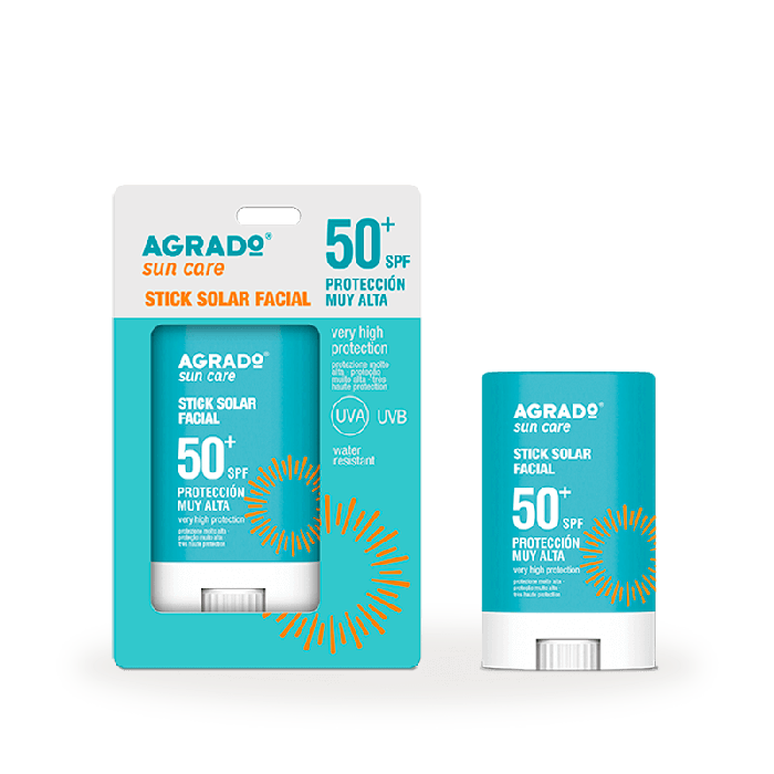 

Солнцезащитный крем stick solar facial spf 50+ Agrado, объем 20 мл