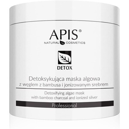 

APIS Детоксифицирующая маска из водорослей с бамбуковым углем и ионизированным серебром 200г Apis Professional