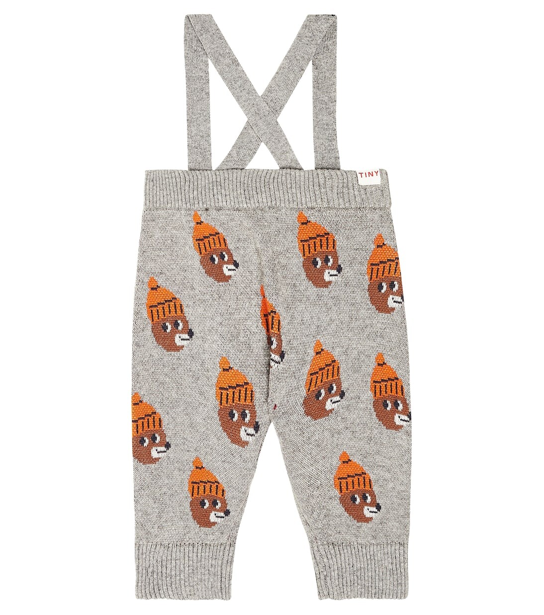 

Брюки из хлопка и шерсти baby bears Tinycottons, серый