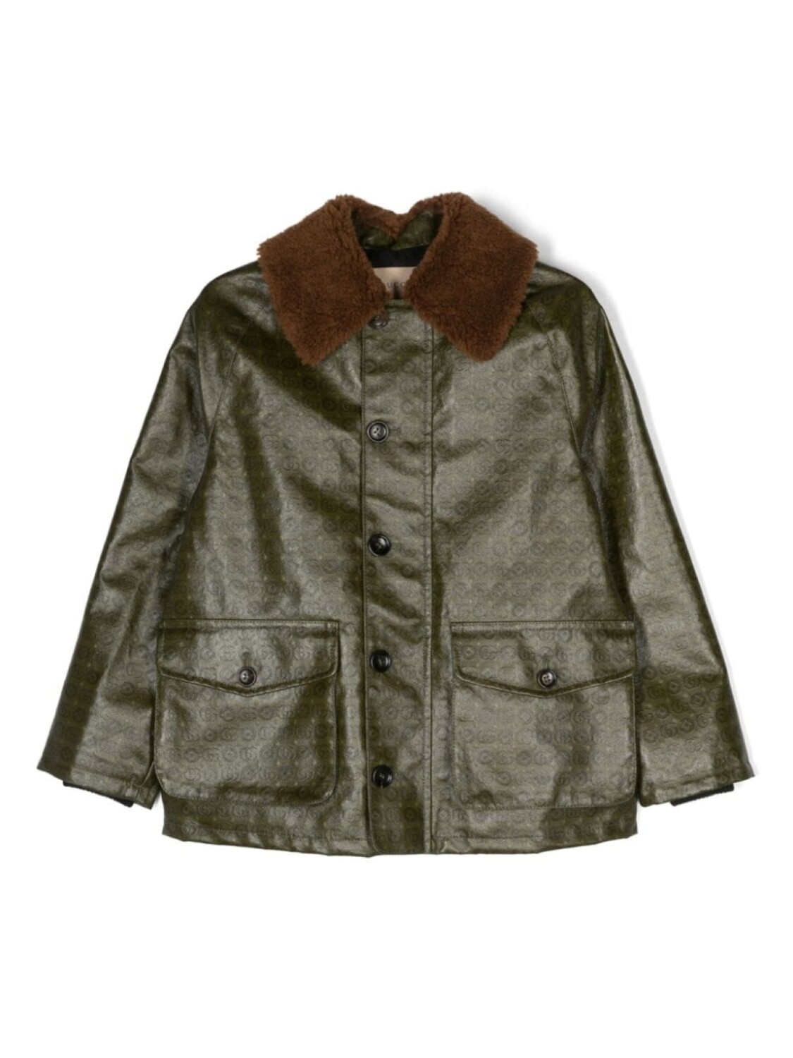 

Gucci Kids куртка с узором Double G, зеленый