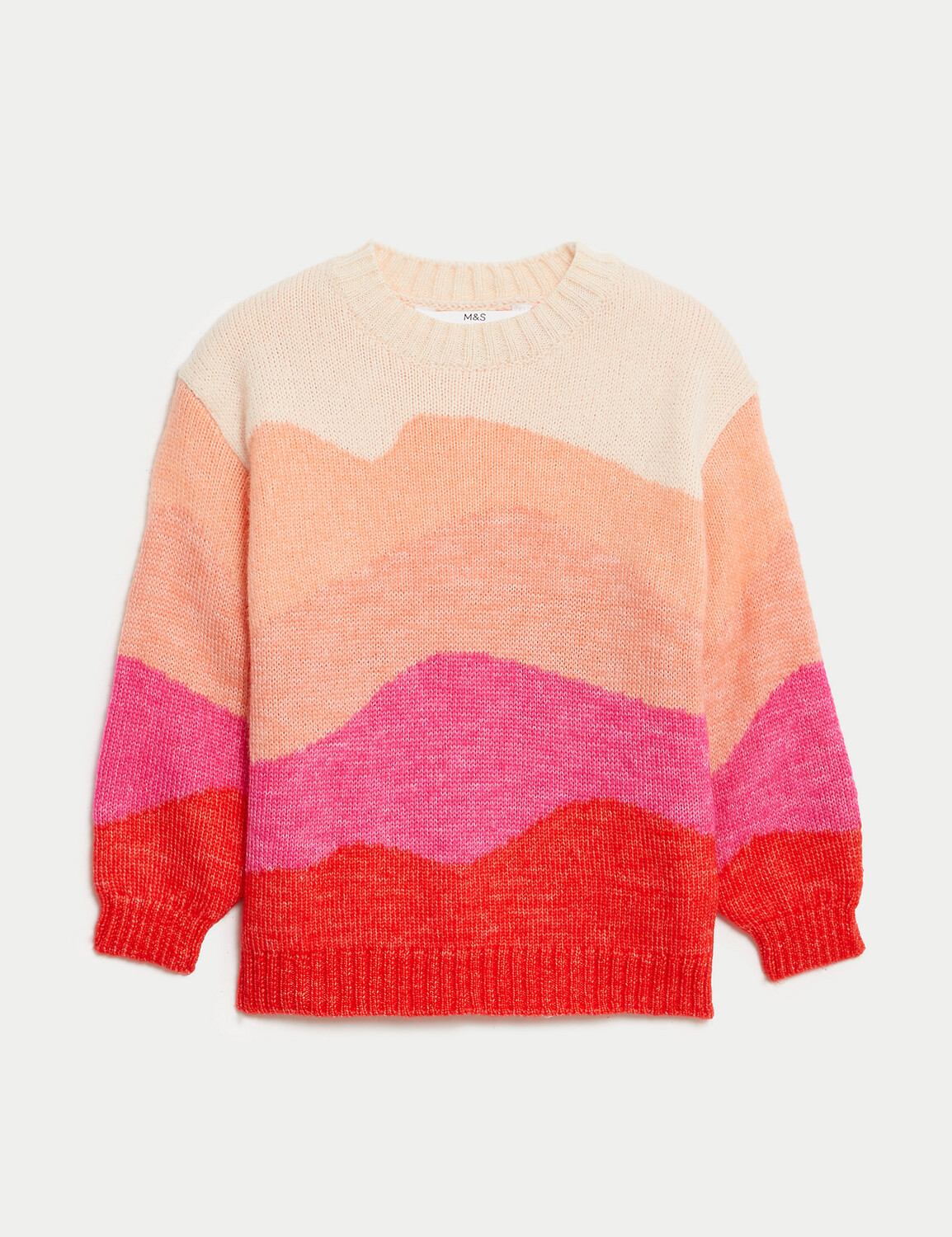 

Вязаный джемпер с абстрактным рисунком (2–8 лет) Marks & Spencer, мульти