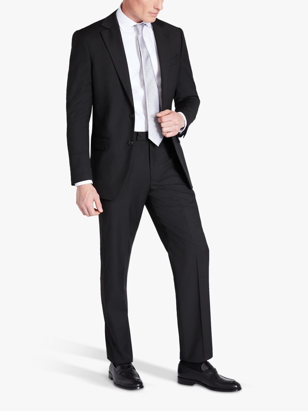 

Эластичный пиджак Moss Regular Fit, черный