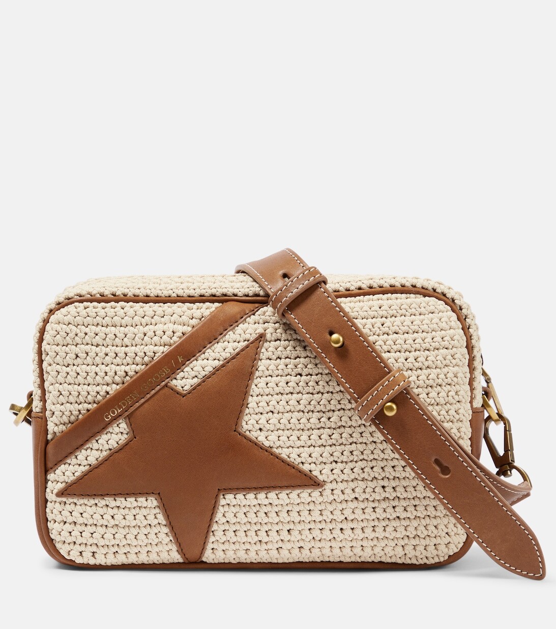 

Сумка через плечо Star крючком Golden Goose, бежевый