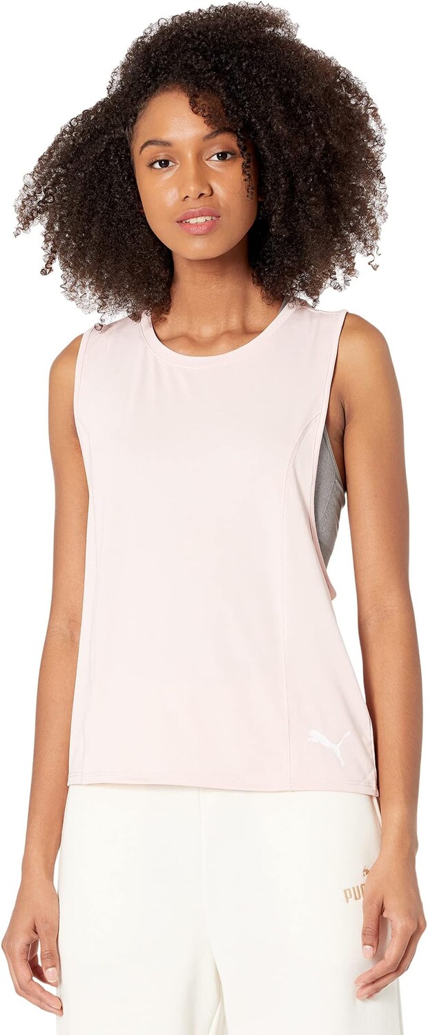 

Топ PUMA Invert Cropped Tank, цвет Lotus/Puma White