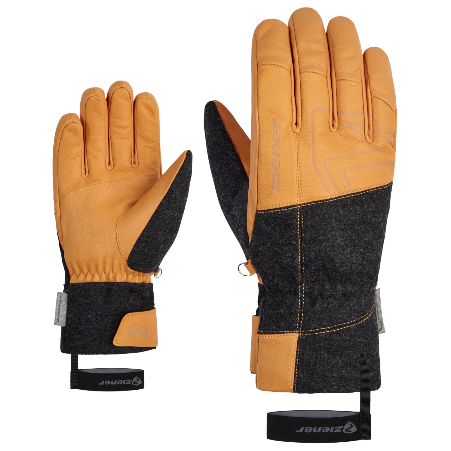 Перчатки Ziener Ganghofer AW Glove Ski Alpine, цвет Tan