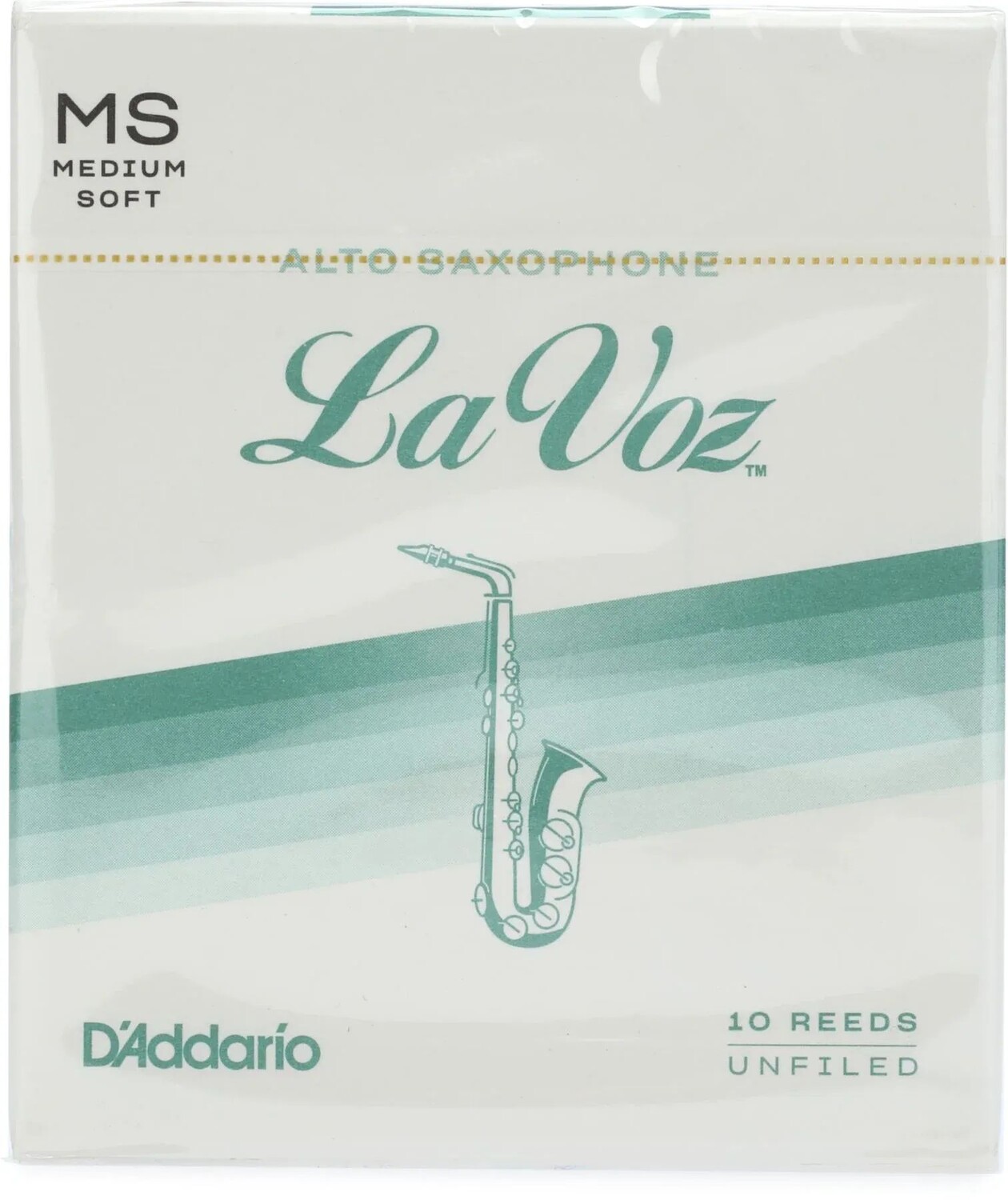 

D'Addario RJC10MS — Трости для альт-саксофона La Voz — средней мягкости (10 шт.)