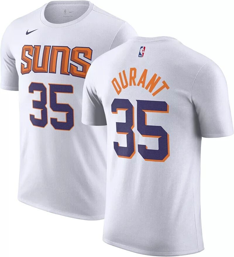 

Мужская белая футболка Nike Phoenix Suns Kevin Durant #35