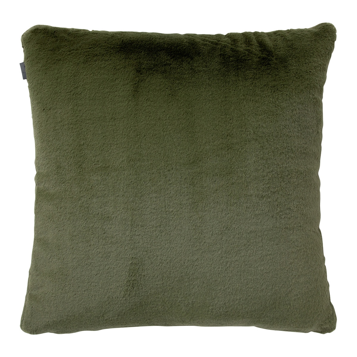 Меховая декоративная подушка Essenza, зеленый
