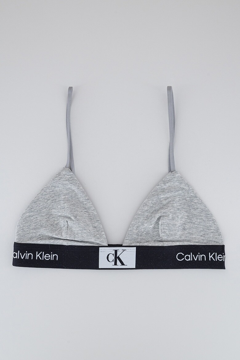 

Треугольный бюстгальтер с логотипом Calvin Klein, серый