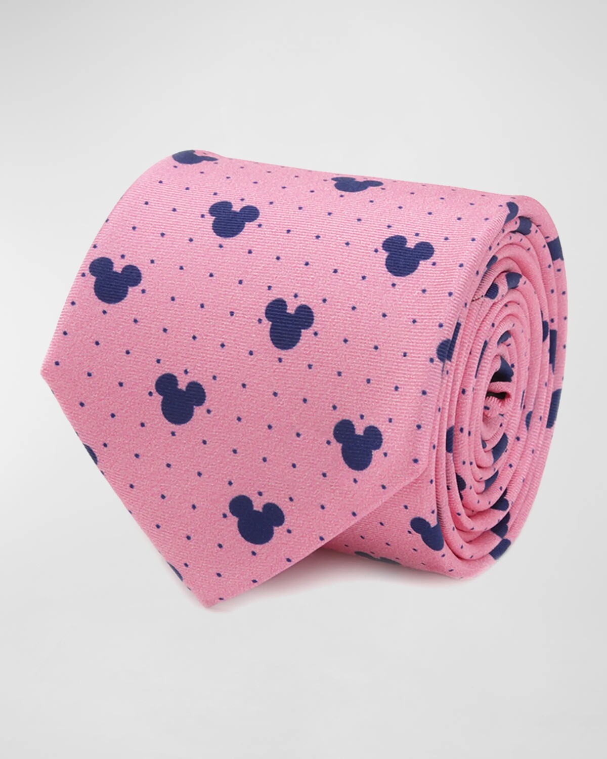 

Мужской шелковый галстук в горошек с Микки Маусом Cufflinks Inc., цвет Pink