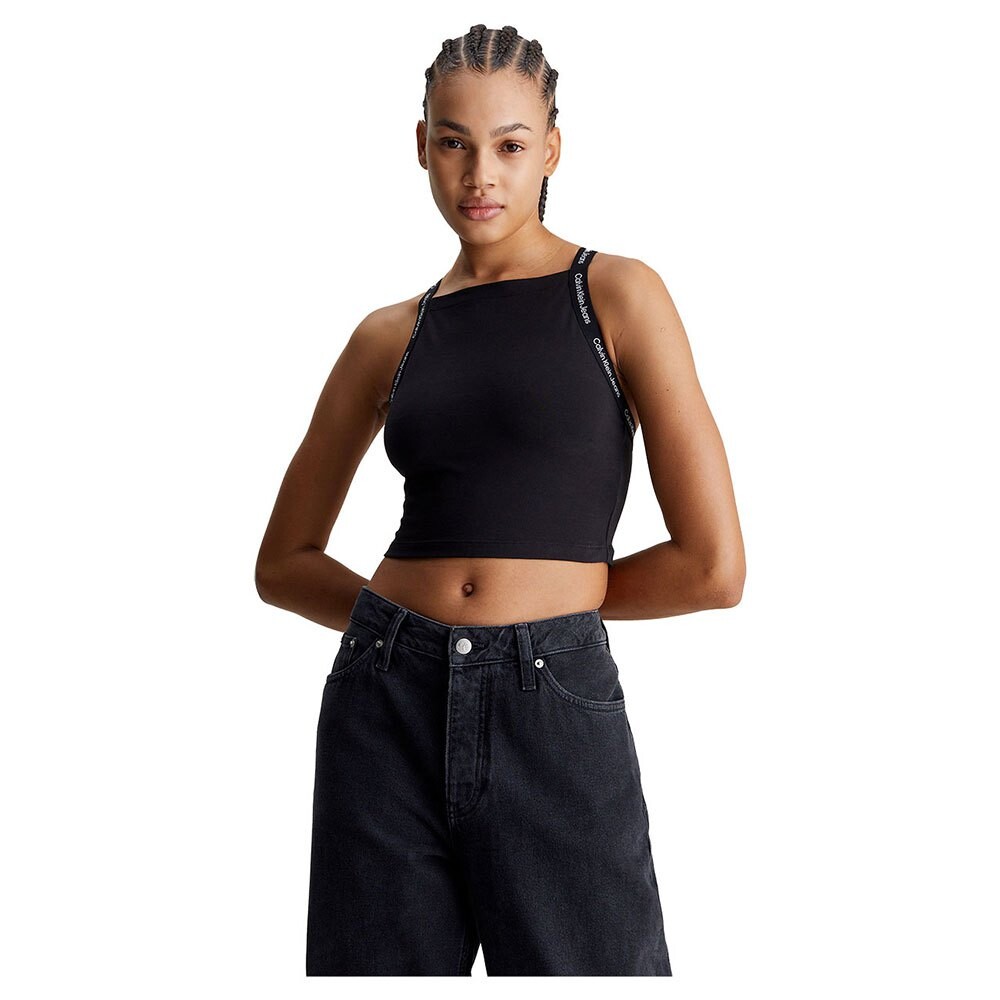

Футболка Calvin Klein Jeans Logo Elastic Strappy, черный