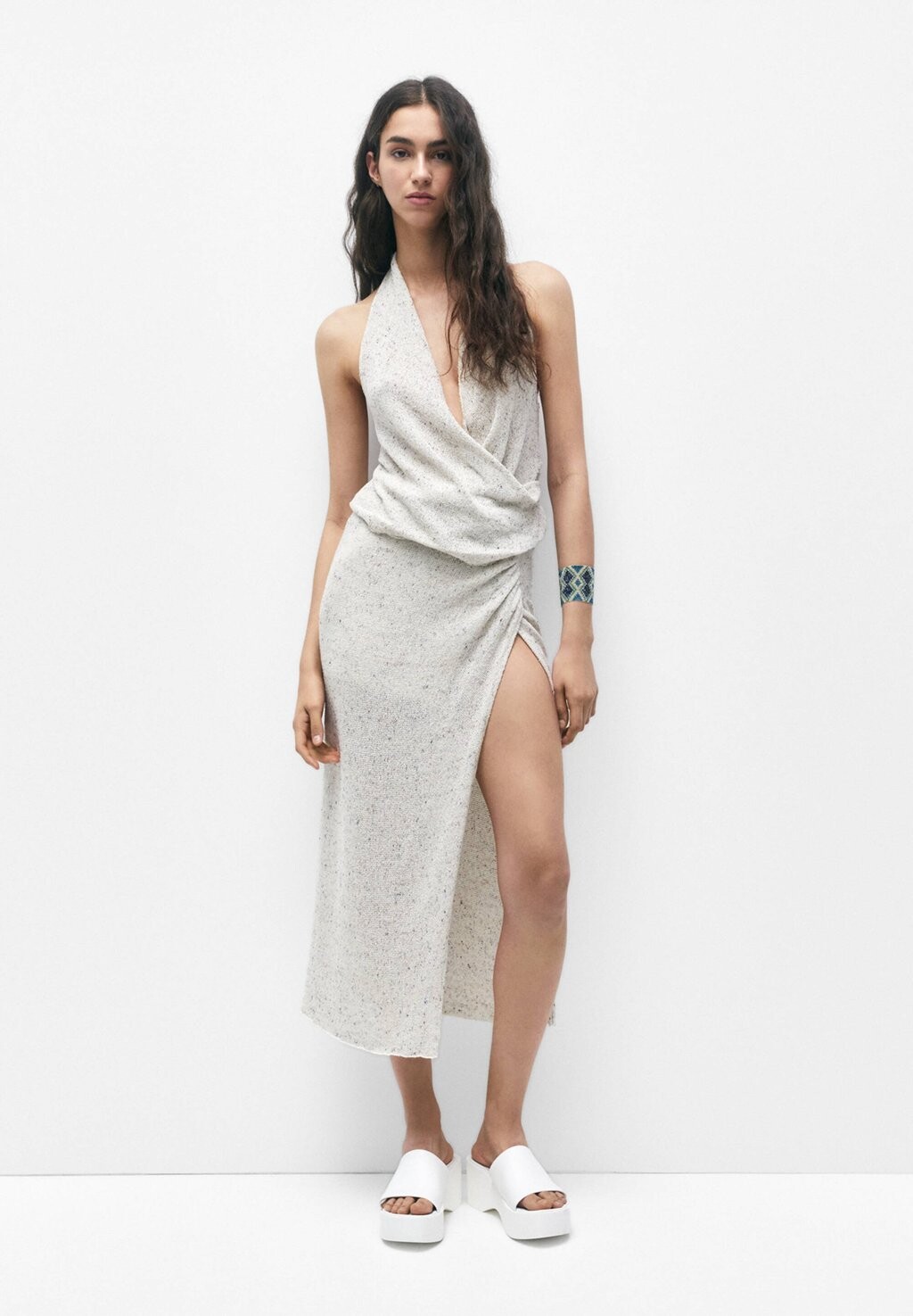 

Блузка PULL&BEAR, бежевый
