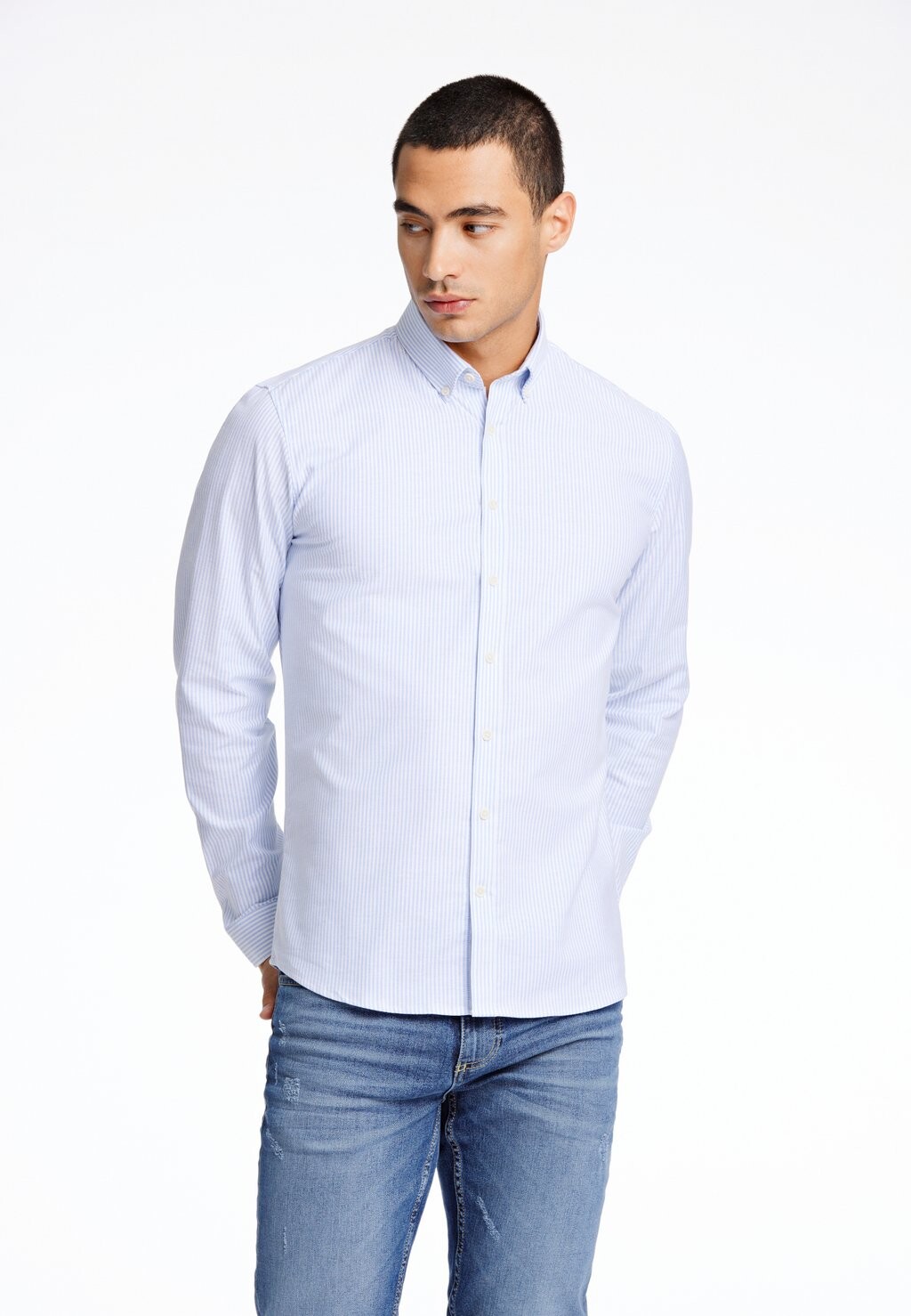 

Рубашка OXFORD SUPERFLEX L/S Lindbergh, цвет light blue