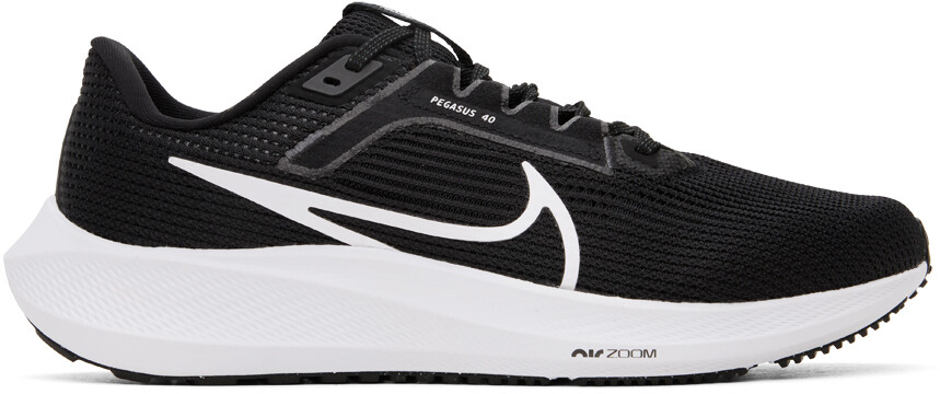

Черно-белые кроссовки Pegasus 40 Nike, Черный