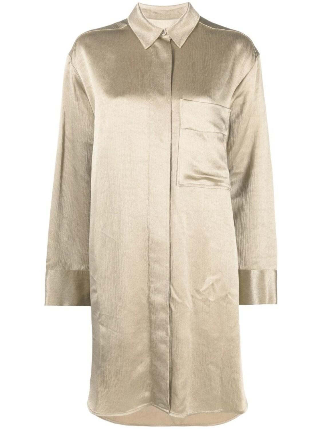 

By Malene Birger платье-рубашка с нагрудным карманом, золотой