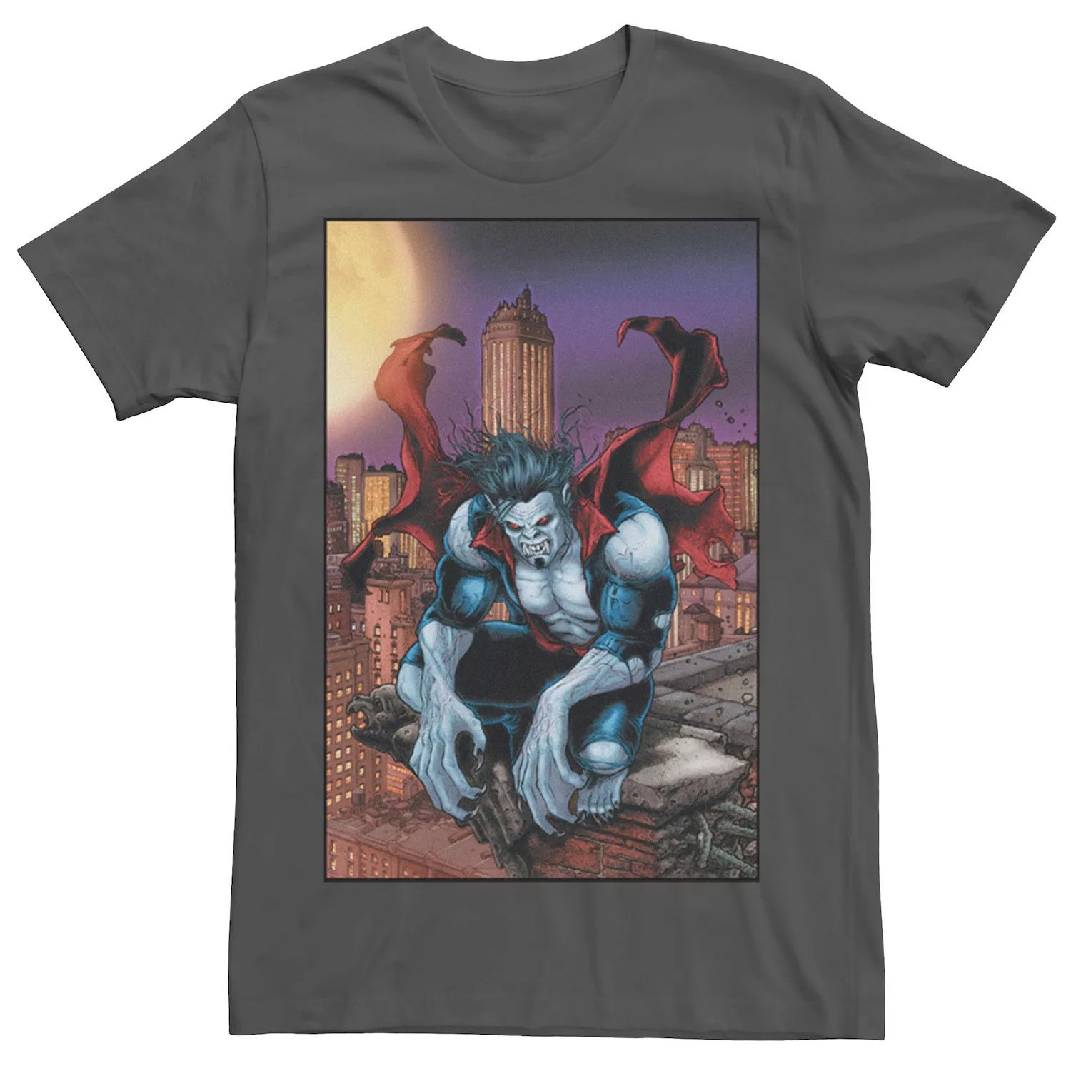 Мужская футболка Morbius The Living Vampire с портретом Marvel фигурка hasbro venom morbius the living vampire