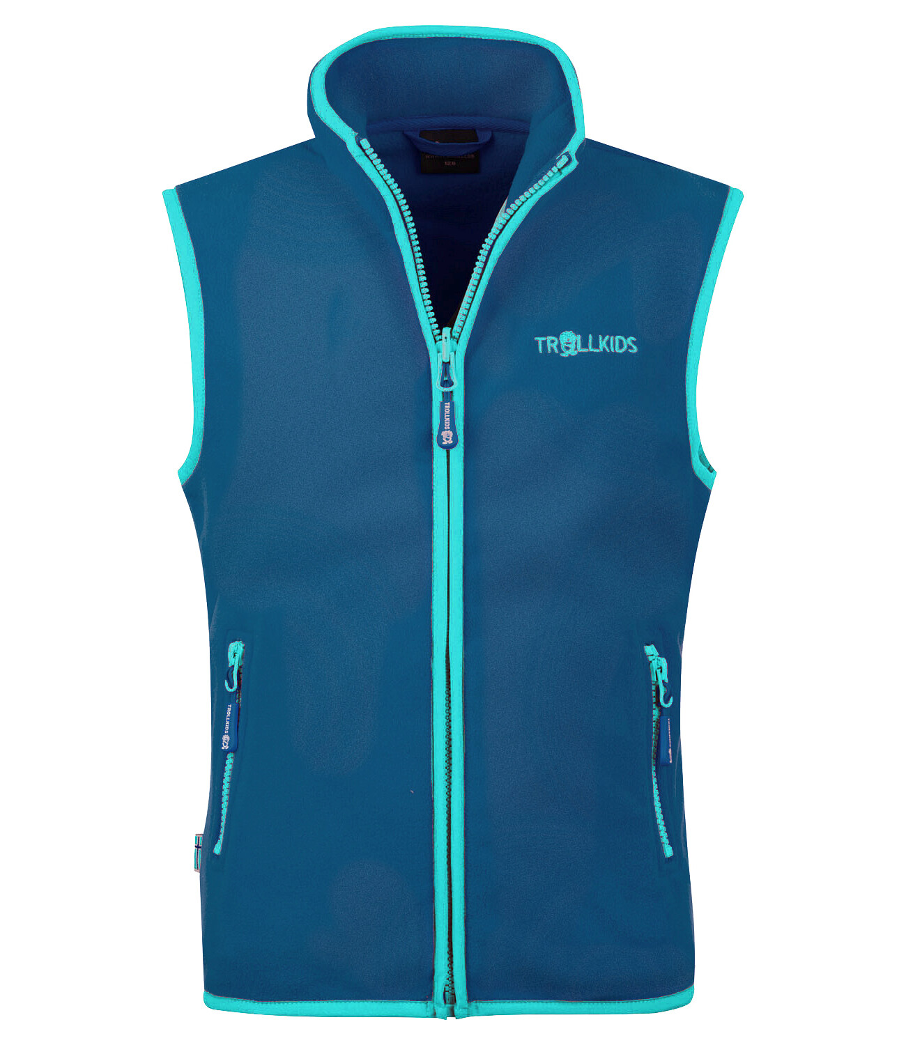

Утепленный жилет Trollkids Fleece Arendal, цвет Mitternachtsblau/Minze dunkel