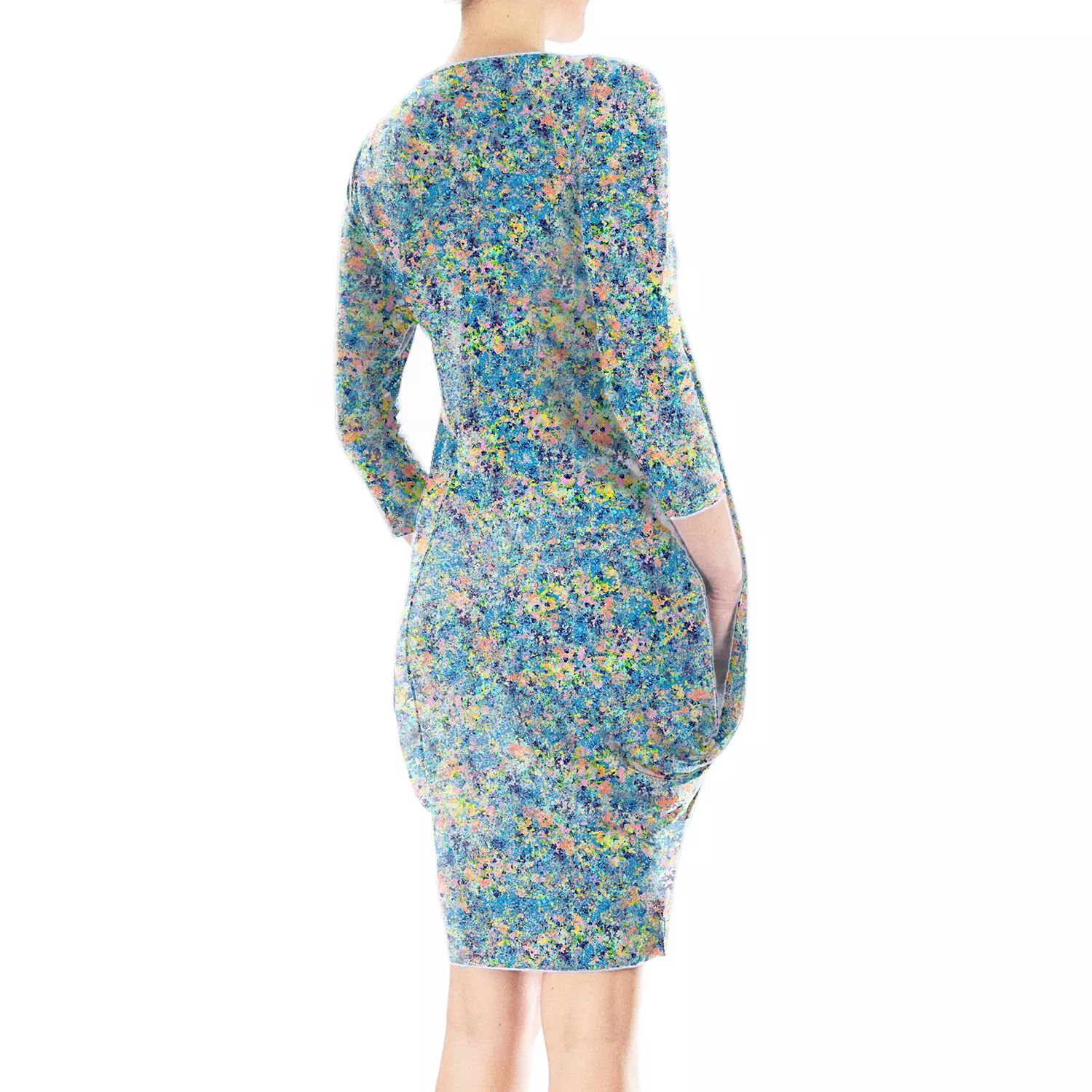 Женское платье-туника с драпировкой и принтом Nina Leonard Nina Leonard цена и фото