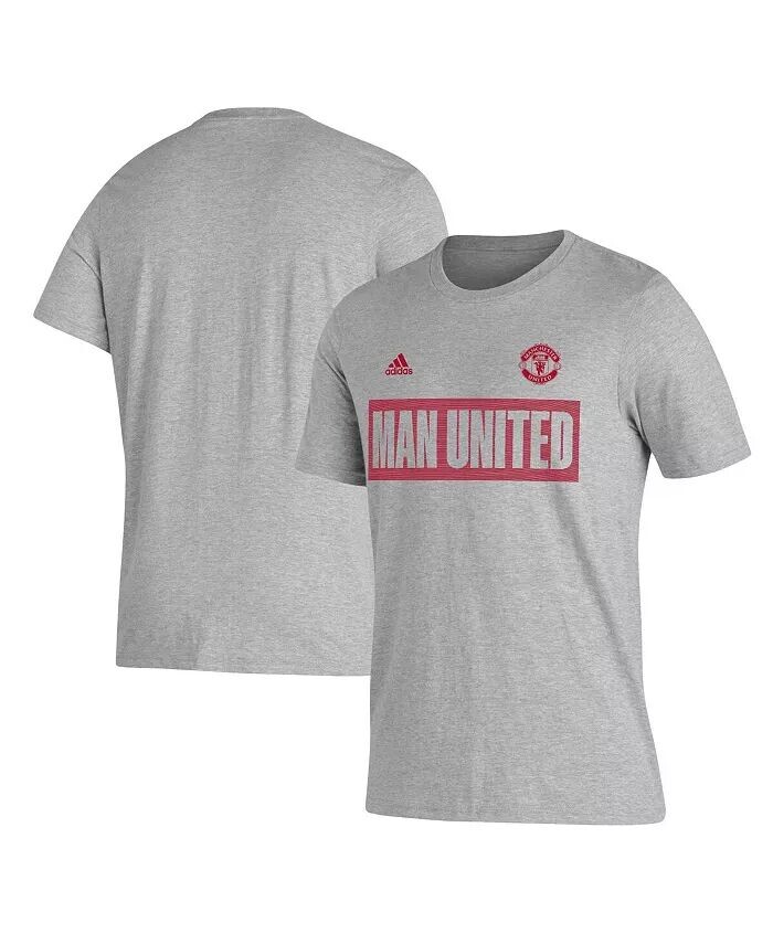 

Мужская серая футболка Manchester United Block Adidas, серый