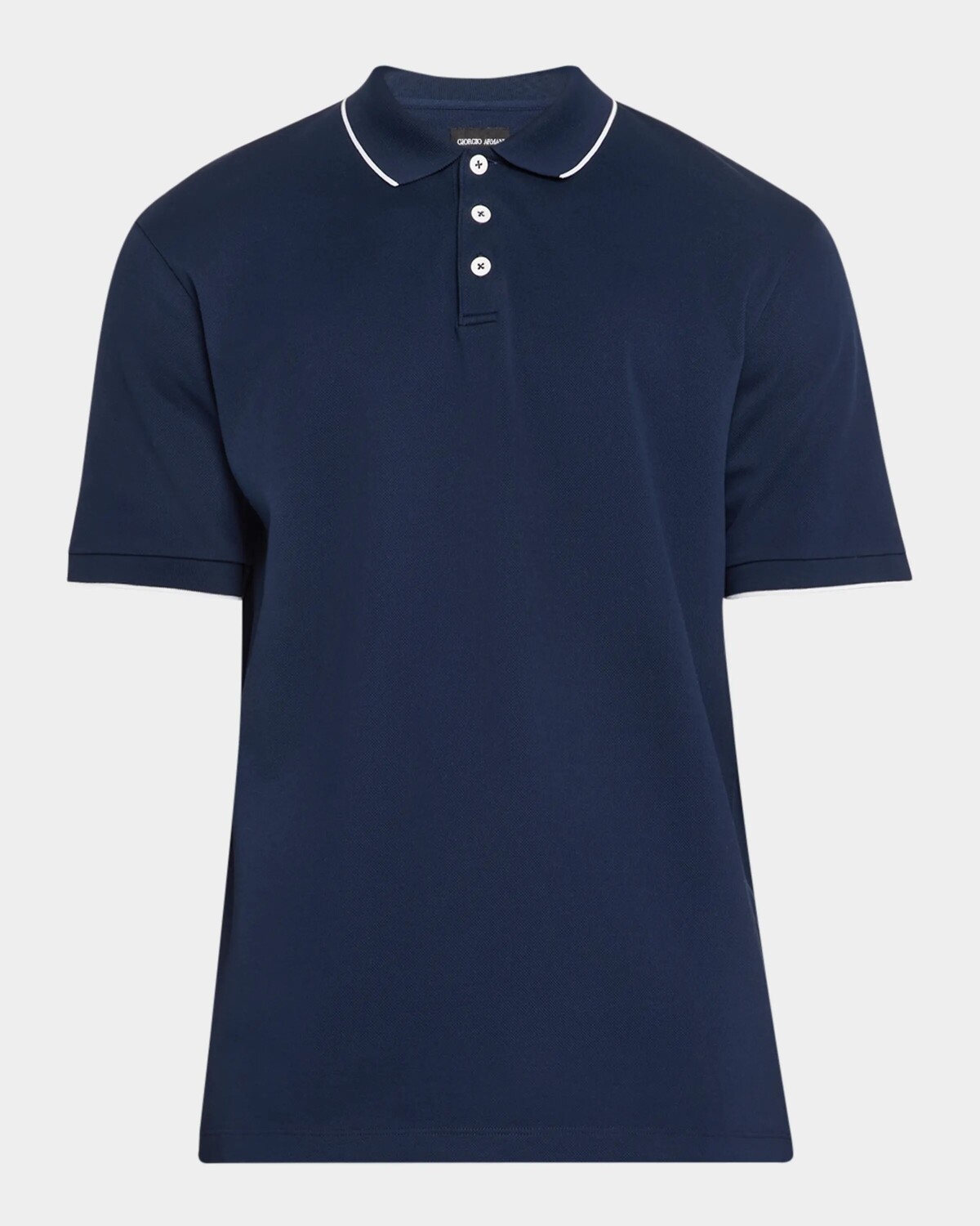

Мужская рубашка поло с кончиком Giorgio Armani, цвет Solid Blue Navy