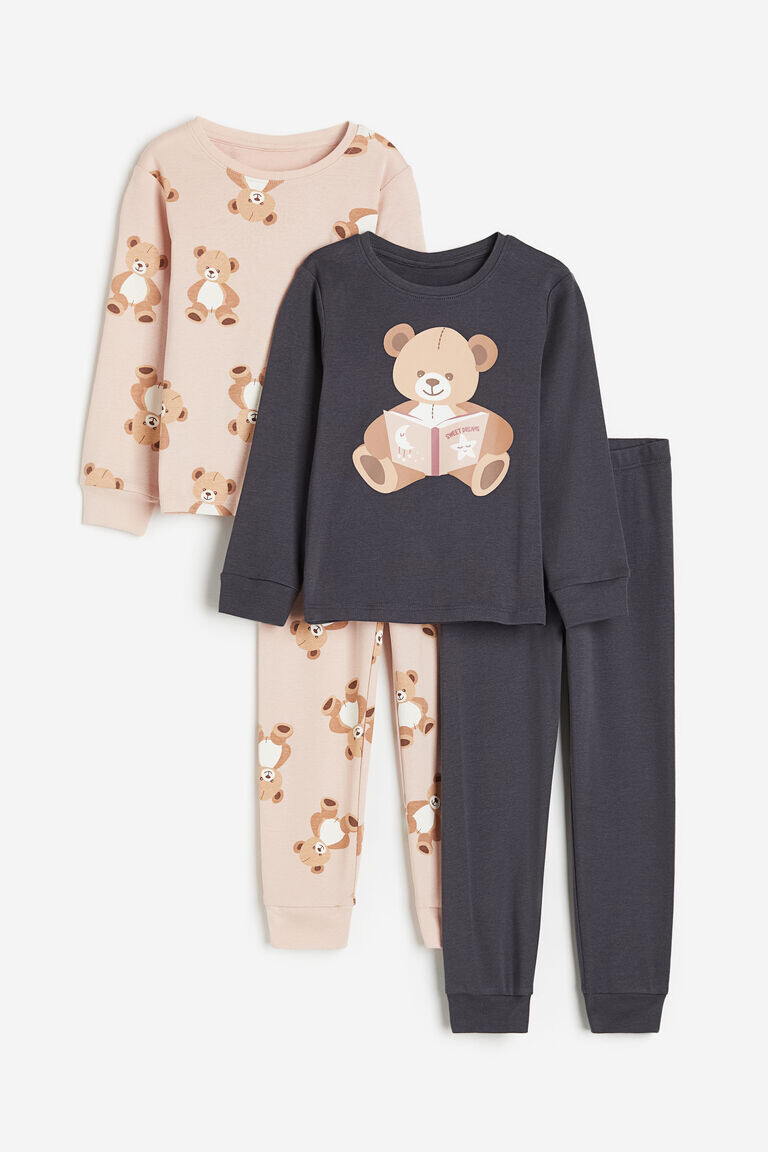 

Две пары пижам из джерси H&M, серый