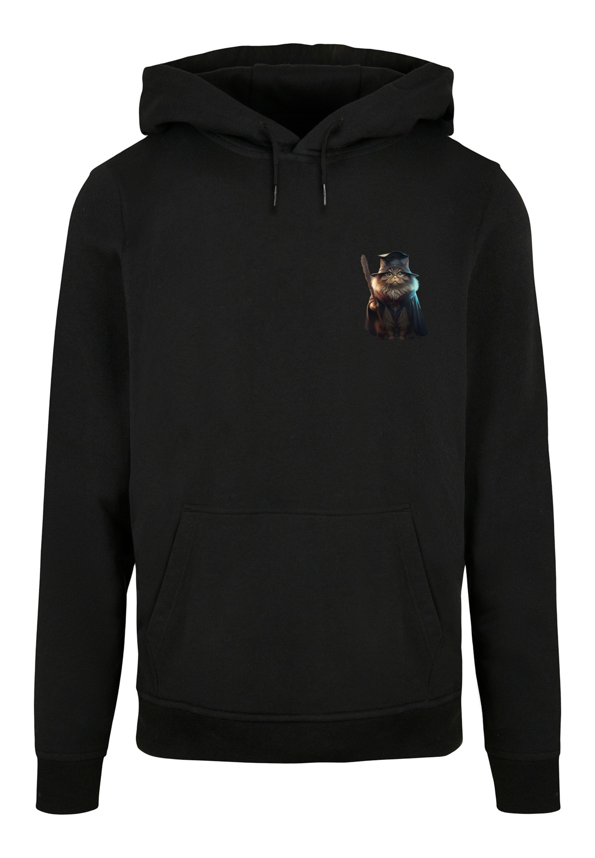 Пуловер F4NT4STIC Basic Hoodie Wizard Cat HOODIE, черный