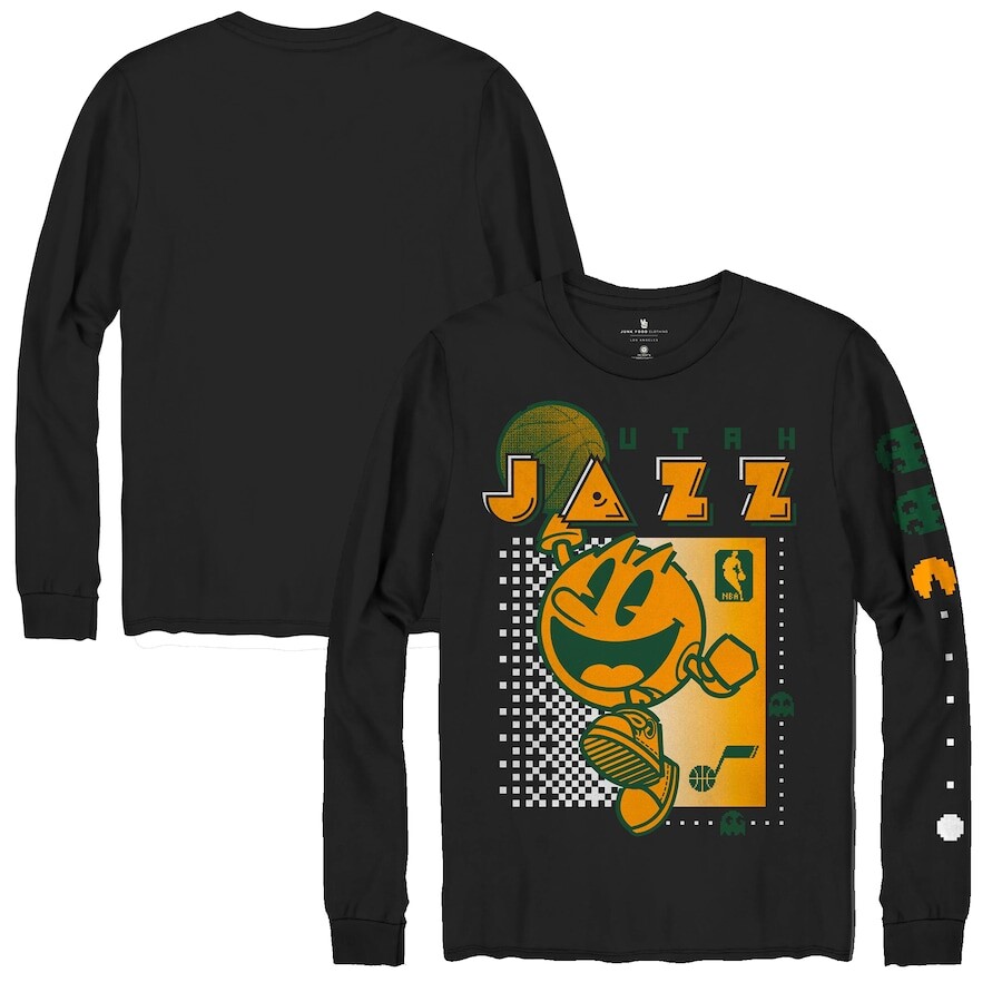 

Футболка с длинным рукавом Junk Food Utah Jazz, черный