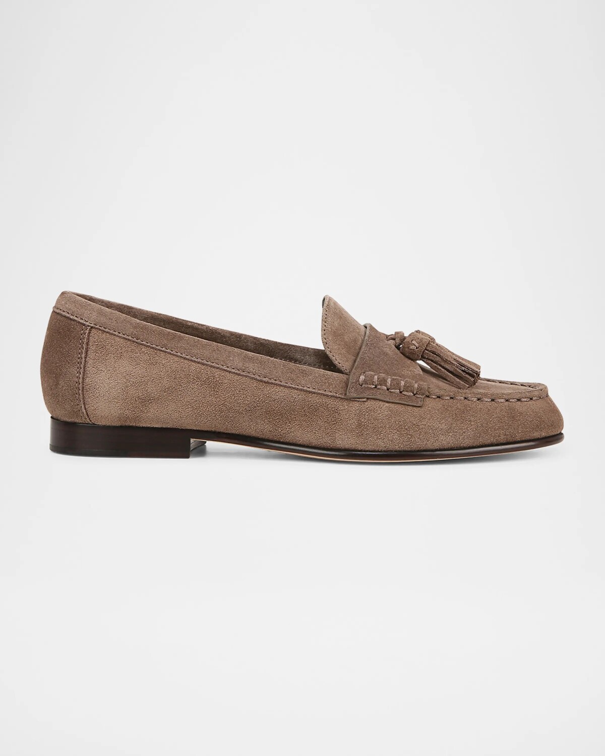 

Замшевые лоферы с кисточками Veronica Beard, цвет Taupe Grey Suede