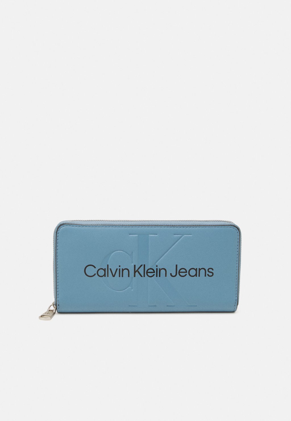 Кошелек SCULPTED ZIP AROUND MONO Calvin Klein Jeans, цвет dusk blue высокие мюли flatform calvin klein jeans цвет dusk blue mediterranean blue