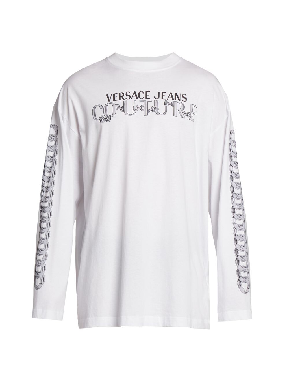 

Футболка с длинными рукавами и логотипом Versace Jeans Couture, белый
