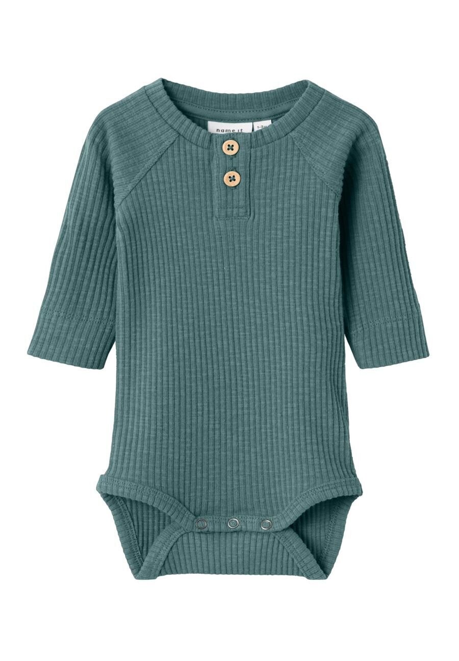 

Боди STRAMPLER LANGARM Name it, цвет sea pine