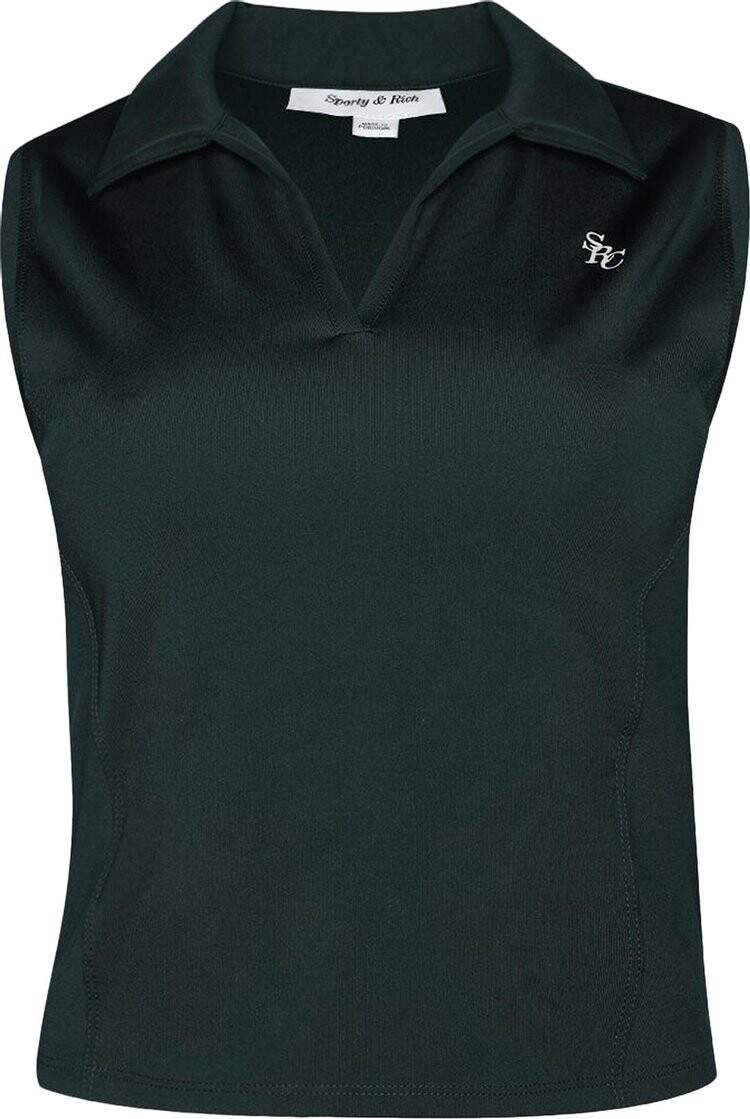 

Поло Sporty & Rich Sports Vest 'Forrest', зеленый