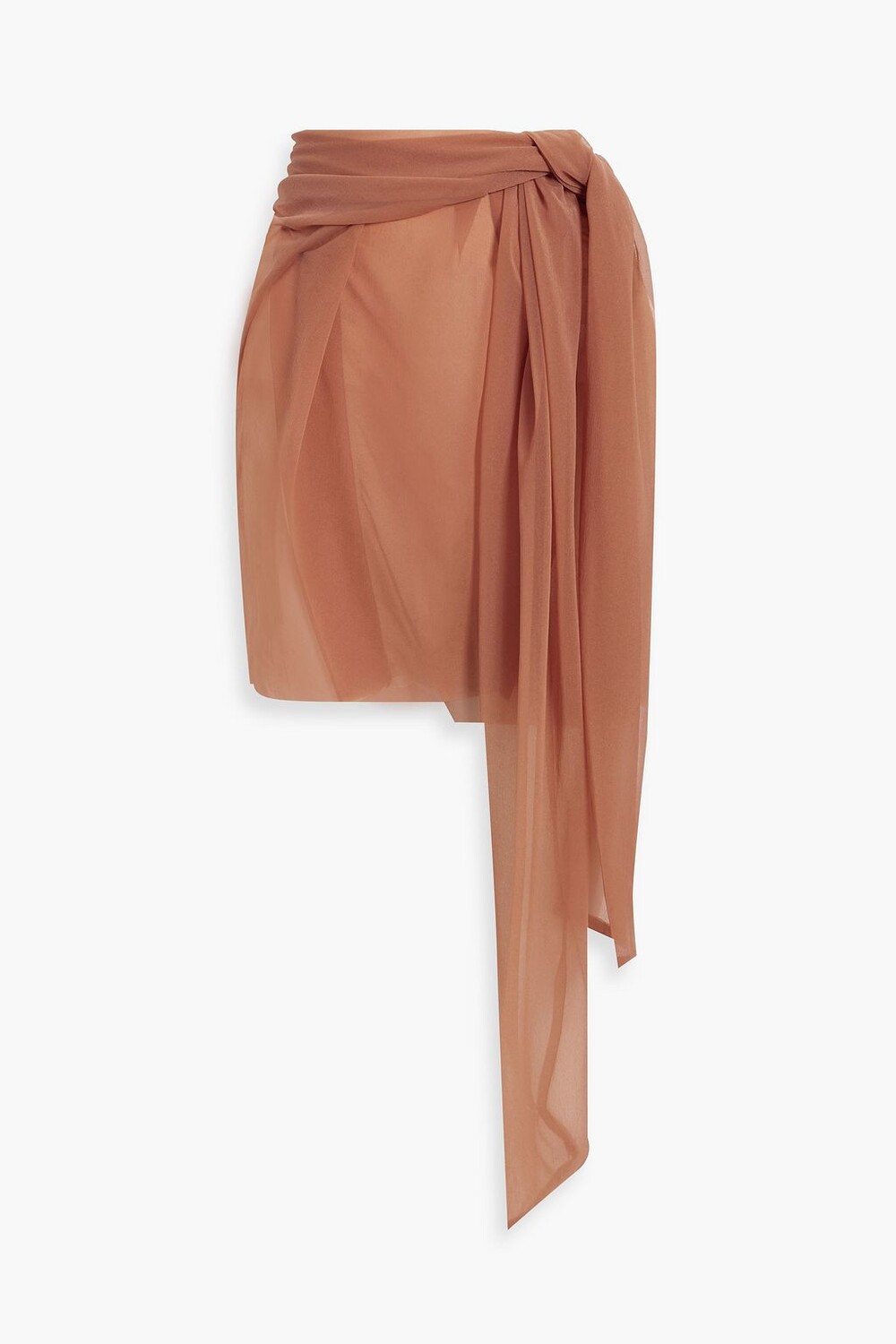 

Мини-юбка из драпированного шифона DRIES VAN NOTEN, античная роза