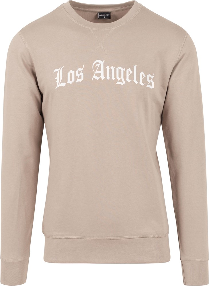 Пуловер Mister Tee Los Angeles Wording Crewneck, бежевый