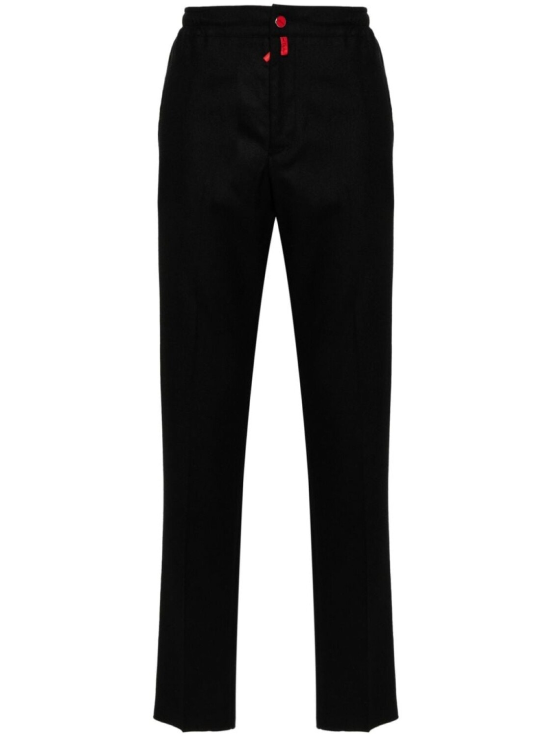 

Kiton зауженные брюки с логотипом, черный