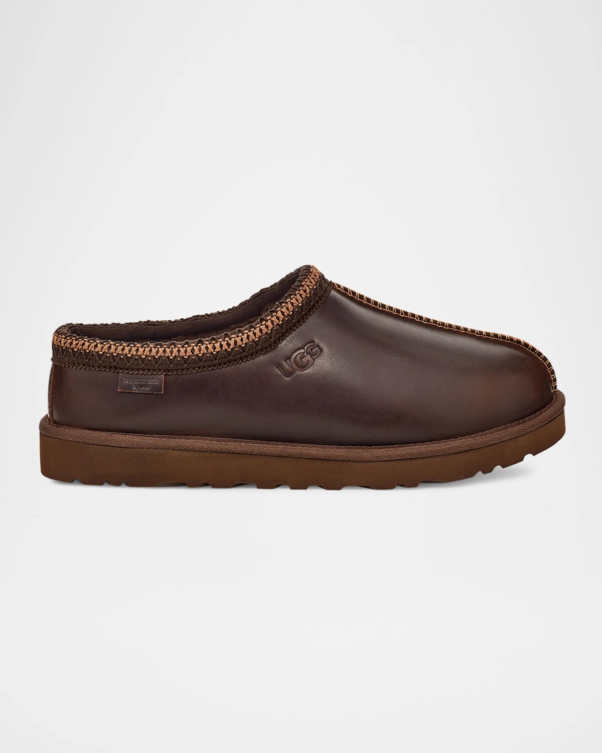 

Мужские зимние кожаные тапочки-мюли Tasman Ugg, коричневый