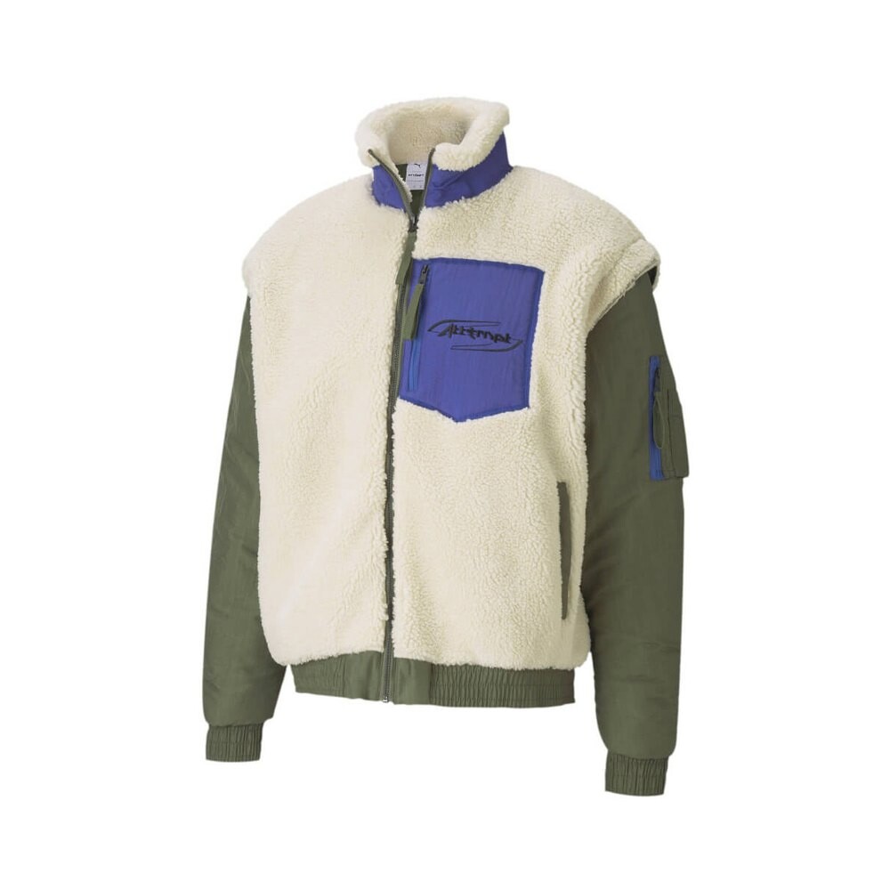 

Куртка Puma Attempt Sherpa, зеленый